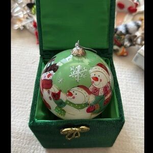 Vintage Li Bien Holidays Ornament, Hand Painted Glass 2012 Ornament, Pier 1